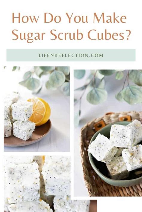 Diy Sugar Scrub Cubes Lemon Poppy Seed Recipe