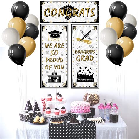 Buy Tuparka 2022 Graduation Banner With 15pcs Graduation Party Balloons