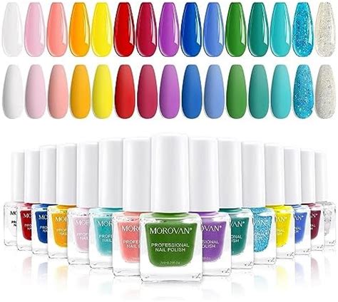 Amazon Morovan Nail Polish Set 15 Colors Nail Polish Kit Glossy