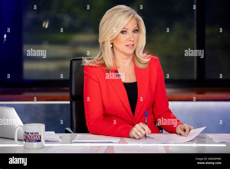 Shannon Bream Anchors A Live Broadcast Of Fox News Sunday At Fox News