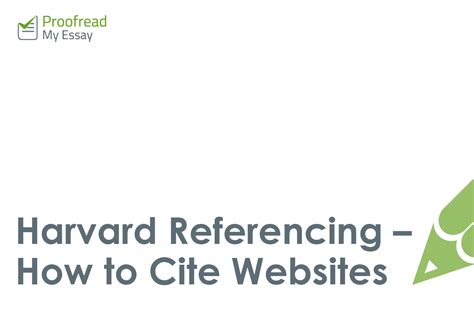 Harvard Referencing How To Cite Websites Proofreadmyessay