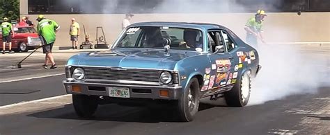 1970 Chevy Nova Drag Races Modern Dodge Challengers Its Quicker Than You Think Autoevolution