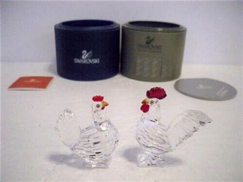 Swarovski Cockerel Hen Set Ebay