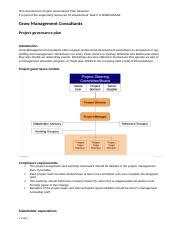 Project Governance Plan Template task 2.docx - This document is Project ...