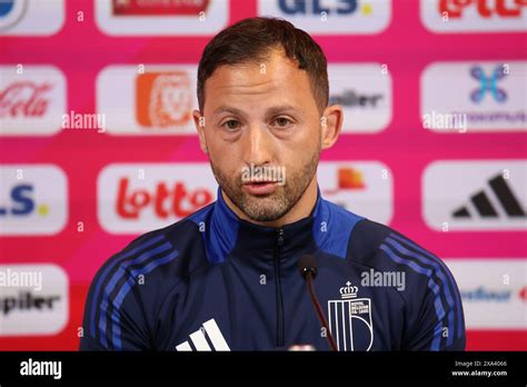 Belgium S Head Coach Domenico Tedesco Pictured During A Press