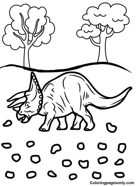 Triceratops Coloring Pages Printable For Free Download