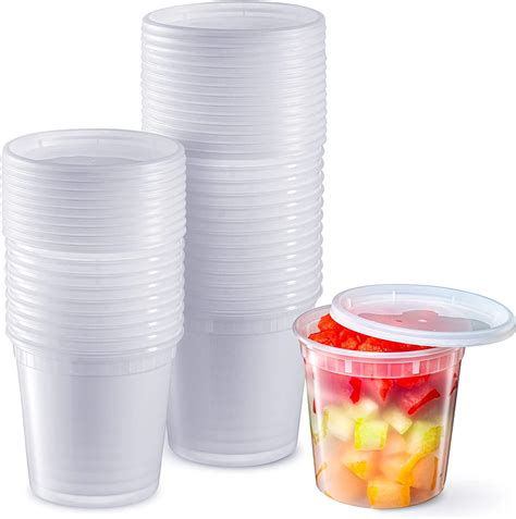 Pantry Value 24 Oz Airtight Round Plastic Storage Deli Containers with Lids, 24-Pack - Walmart.com