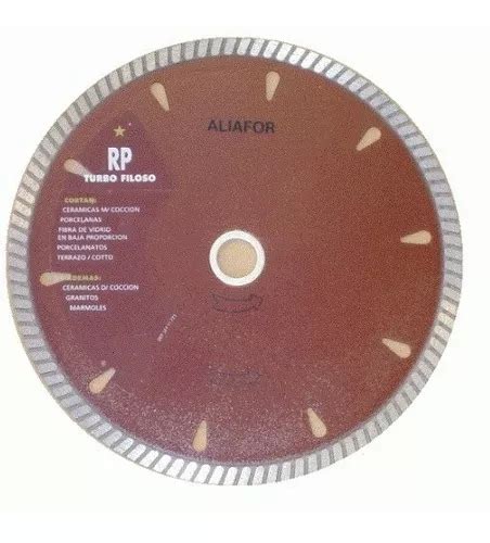 Disco Diamantado Aliafor 115 Mm Turbo Rp 4 5 Porcelanas Envío gratis