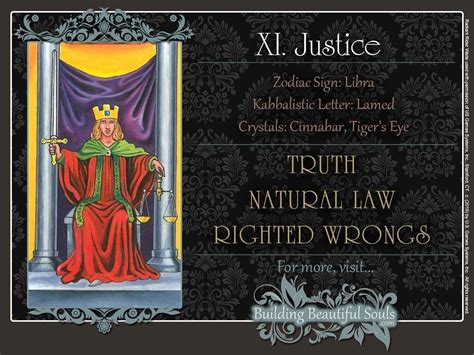 Numerology Reading Get In Depth Meanings For The Justice Tarot Card