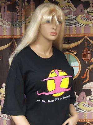 Trampoline Show T Shirt Naked Girls Man Show Trampoline Topless Nude