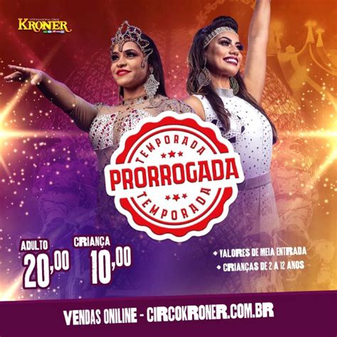 Circo Kroner Sábado 06 05 às 20h30 em Manaus Evento ON