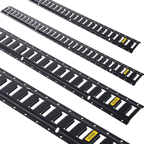 Amazon Fr Vevor Lot De Rails D Arrimage Rail De Transport Noir