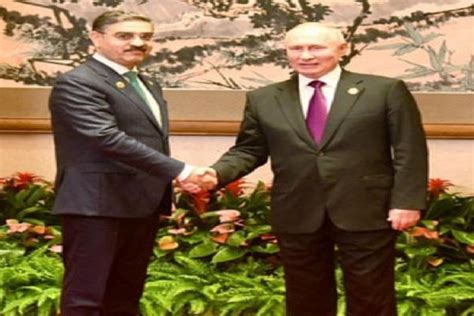 Diplomacy In Action PM Kakar President Putin Forge Strong Ties In Beijing