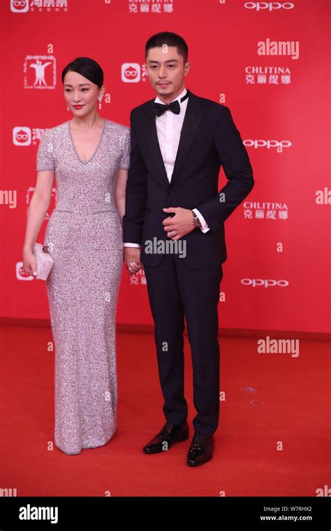 Chinese Actress Zhou Xun Left And Taiwanese Actor Wallace Huo Arrive