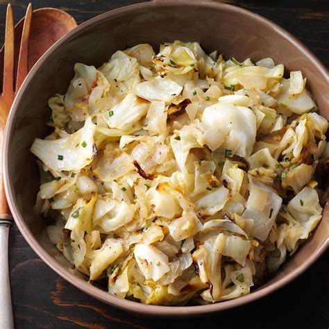 Roasted Cabbage Onions Recipe Taste Of Home