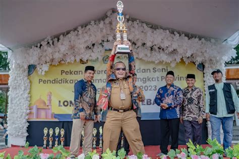 Kota Bandung Juara Umum Pentas PAI Jenjang SD Tingkat Jabar 2023