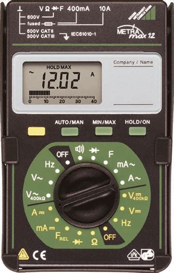 Gossen Metrawatt Metramax Handheld Analogue Multimeter Blue Crane