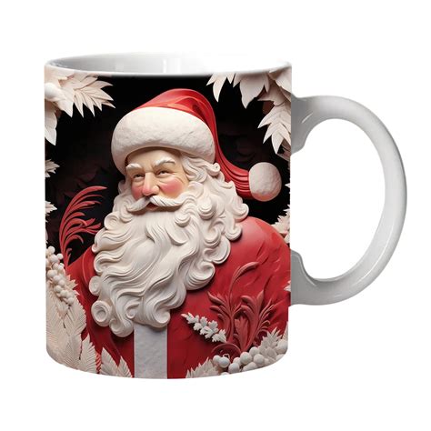 TERGAYEE Christmas Mugs,Ceramic Christmas Coffee Mugs,Holiday Coffee ...