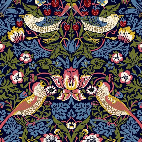 William Morris Strawberry Thief Fabric Australiana Fabrics