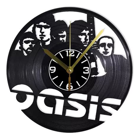 Reloj Pared Disco Vinilo Acetato Decoraci N Oasis Mu Meses Sin