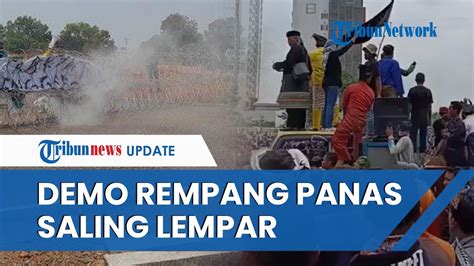 Demo Rempang Di Kantor Bp Batam Sempat Memanas Diwarnai Aksi Saling