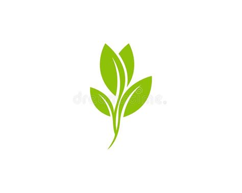 Nature Plant Logo Template Stock Vector Illustration Of Environment