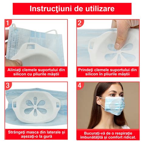 Set 7 Bucati Accesorii Pentru Masca De Protectie Din Silicon Si