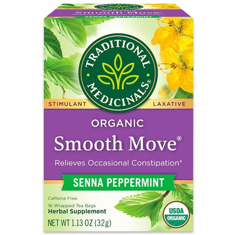 Amazon.com: Traditional Medicinals Tea, Organic Smooth Move Peppermint