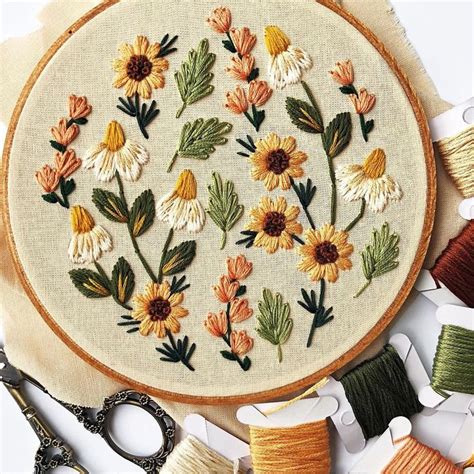 How To Floral Hand Embroidery For Beginners 90F