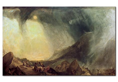 Art Reproduction Snow Storm Hannibal And His Army Crossing The Alps