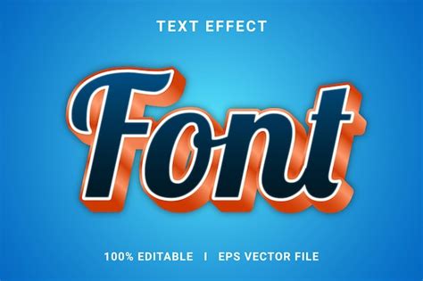 Bearbeitbare Schriftart Text Effekt Moderner 3d Kreativer Und Minimaler