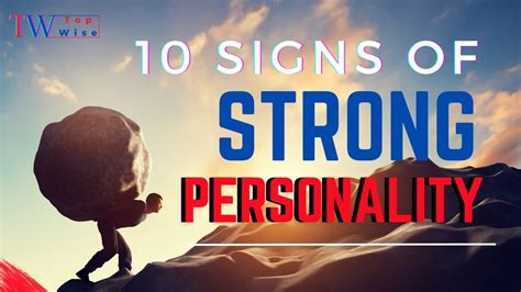 Signs That You Have A Strong Personality Youtube