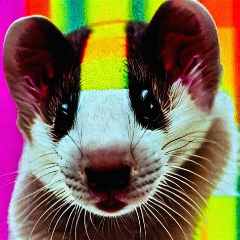 Ferret XXII Digital Art by Adrien Efren - Fine Art America