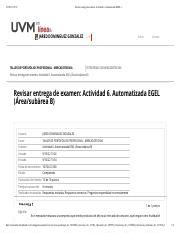 Revisar Entrega De Examen Actividad Automatizada Egel Pdf