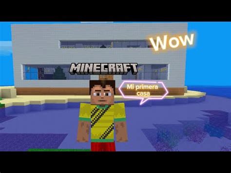 Mi Primera Casa En Minecraf Youtube