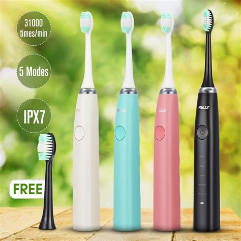 Pally Electric Toothbrush Adult Rechargeable Ultrasonic Vibration Teeth