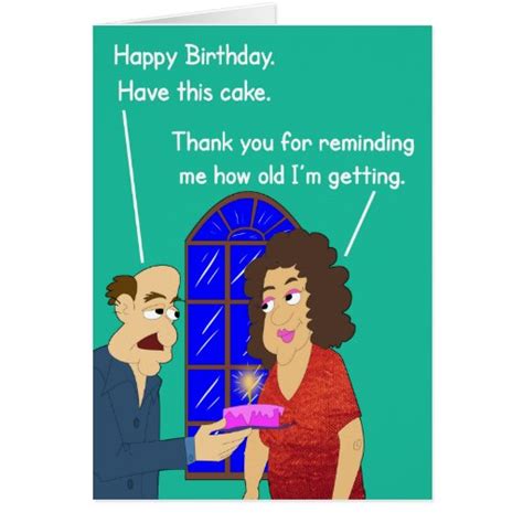 Old Age Birthday Card Greeting Card Zazzle