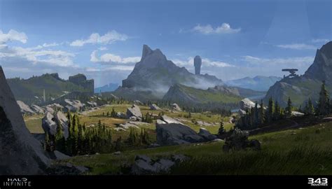 Halo Infinite Landscape, Martin Deschambault | Infinite art, Landscape ...