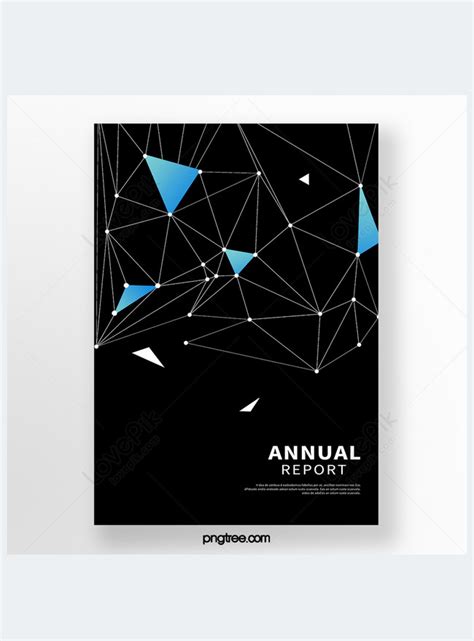 Blue Polygonal Business Report Cover Template Imagepicture Free Download 464822816