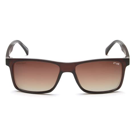 Buy Irus Uv Protected Sunglasses For Men With Brown Coloured Polarized Tri Acetate Cellulose