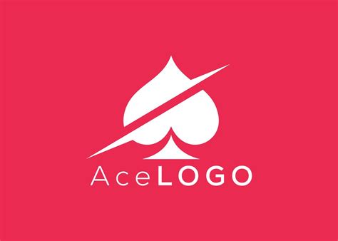 Minimalist Ace logo design vector template. Creative red ace shape logo 40138290 Vector Art at ...