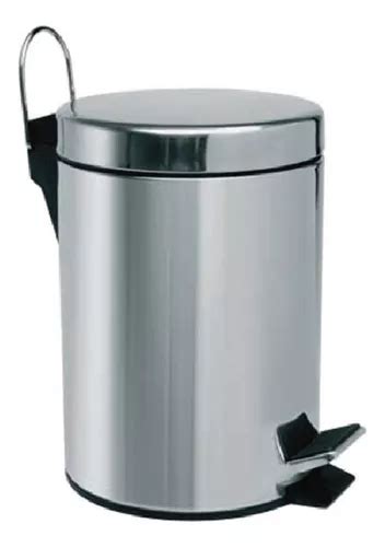 Tacho Basura Acero Inox Piazza Baño Cocina Cesto 5 L C5001 Envío gratis