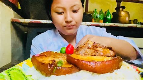 Villagelife Mukbang Pork 🥩 Meat With Rice 🍚 Ani Dalle Khorsani🌶️🥵🤤 Yummy 😋🤤👌 Youtube