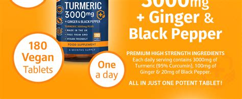 Turmeric Mg High Strength Supplement With Black Pepper And Ginger