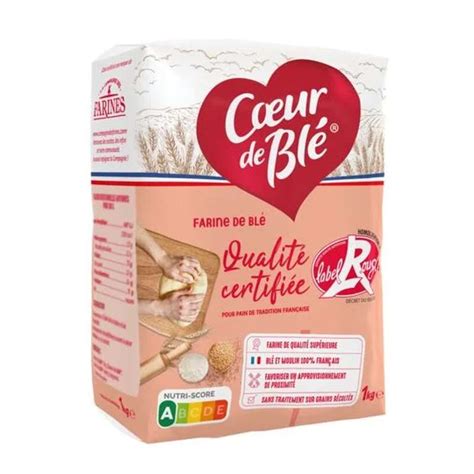 Farine de blé Label Rouge T65 Coeur de Blé 1 kg Bam courses