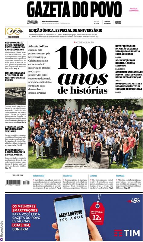 Gazeta do Povo completa 100 anos de inovações transformações e