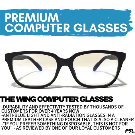 The Wing Computer Anti-blue Light Glasses - PSL