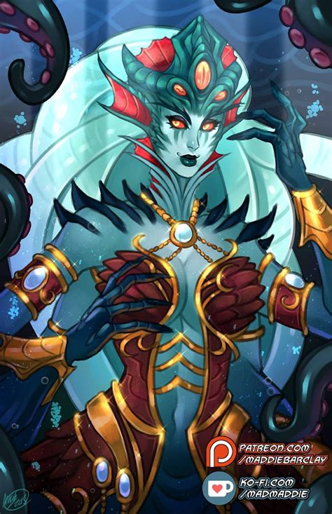 Queen Azshara By Madmaddie Warcraft Art Dark Fantasy Art Fantasy Character Design