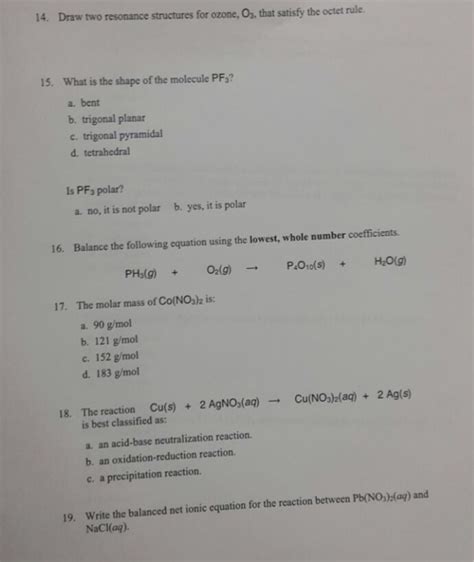 Solved Draw two resonance structures for ozone, O_3, that | Chegg.com