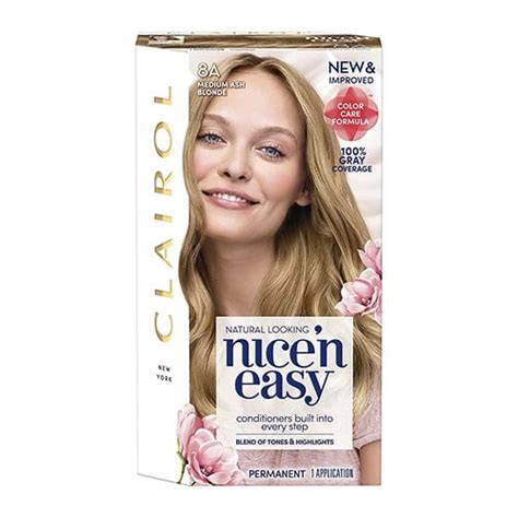 Clairol Nice N Easy Permanent Hair Color A Medium Ash Blonde Ea